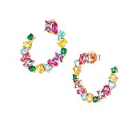 Orecchini Nomination Donna Colour Wave in Argento Zircone 149803/026 - 149803/026